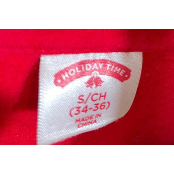 Funny Red Christmas Santa Sweatshirt, Gansta Wrapper, Festive Holiday Attire - Picture 6 of 6